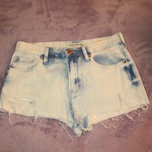 💕Acid wash Boyfriend shorts